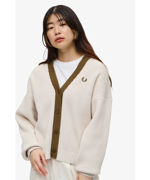 Ribbed Collar Cardigan - F7248 | FRED PERRY（フレッドペリー）の