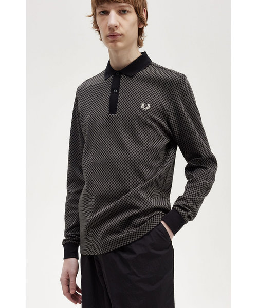 Micro Chequerboard Polo Shirt - M6592 | FRED PERRY（フレッドペリー
