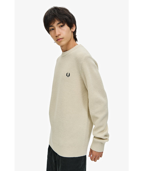 FRED PERRY Textured Lambswool Jumperご検討頂けますと幸いです