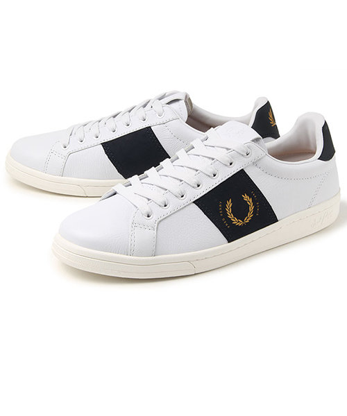 FRED PERRY フレッドペリー B721 TEXTURED LEATHER/BRANDED(B721