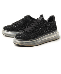 DKNY ダナキャランニューヨーク ラインストーンスニーカー KANDAS LACE UP SNE K1203986