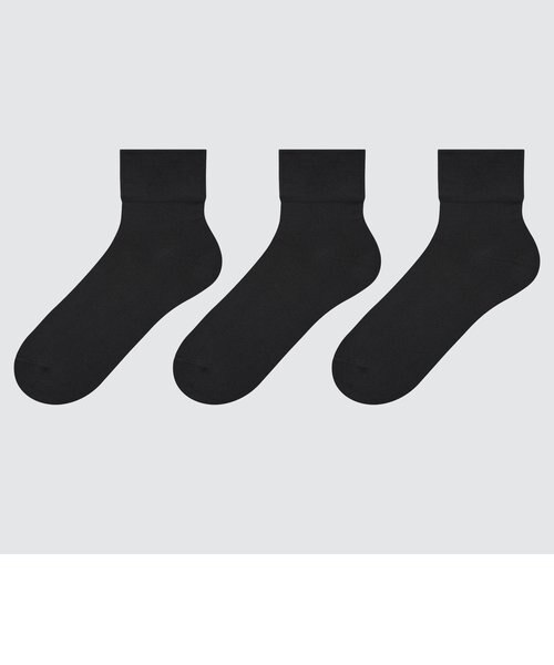 レギュラーソックス クルーテーパー 3足組 ユニクロ ユニクロ の通販 Mall