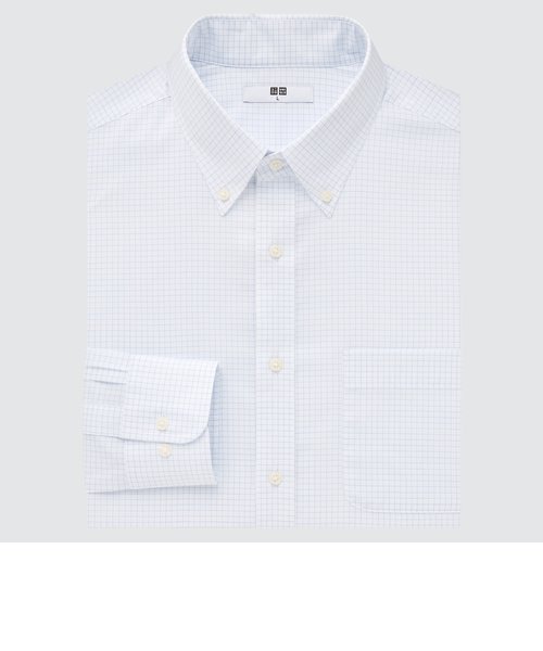 ファインクロスチェックシャツ（ボタンダウンカラー・長袖）22年春秋モデル
