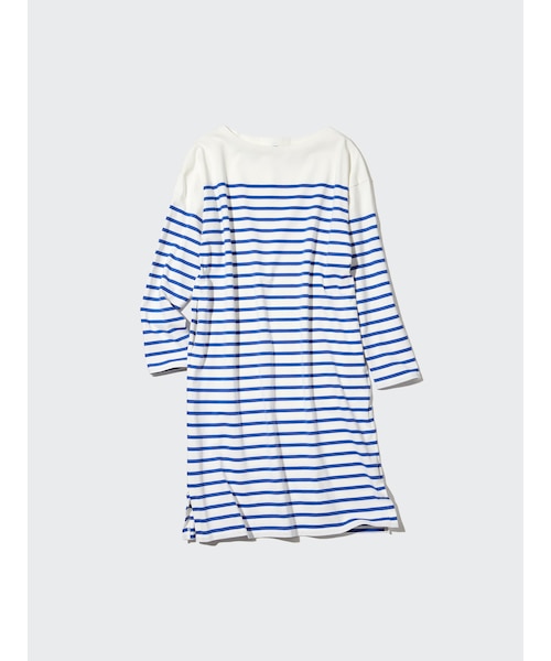 ボーダーボートネックワンピース 長袖 ユニクロ ユニクロ の通販 Mall