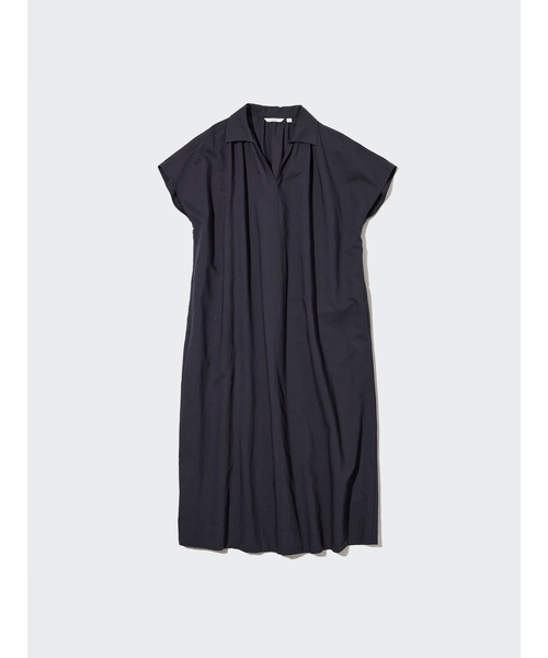 リネンブレンドカフタンワンピース 半袖 標準丈 116 126 ユニクロ ユニクロ の通販 Mall