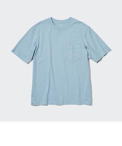 オーバーサイズポケツキTシャツ（5分袖）