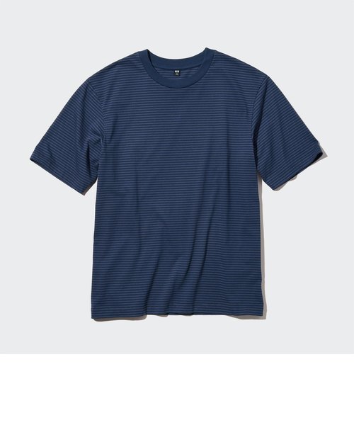 オーバーサイズボーダーTシャツ（5分袖）