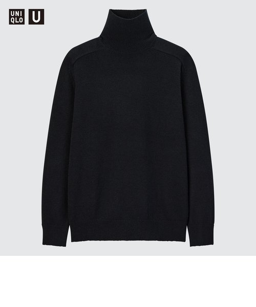 クレープウールクルーネックセーター　XL