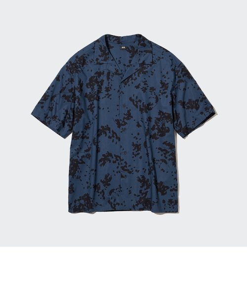 プリントオープンカラーシャツ（半袖） | ユニクロ（ユニクロ）の通販