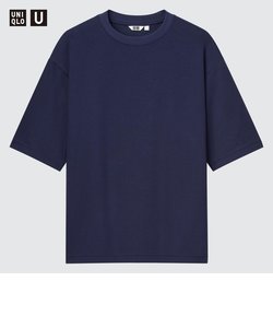 エアリズムコットンオーバーサイズTシャツ（5分袖）