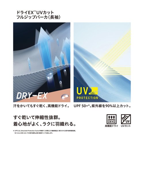 ドライEX UVカットフルジップパーカ（長袖） | ユニクロ（ユニクロ）の