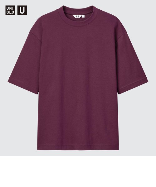 エアリズムコットンオーバーサイズTシャツ（5分袖） | ユニクロ