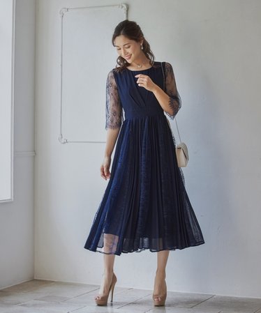 ドレス（ブルー/ネイビー/青色）通販 | &mall（アンドモール）三井