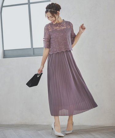 レディースのワンピース・ドレス（パープル/紫色）通販 | &mall