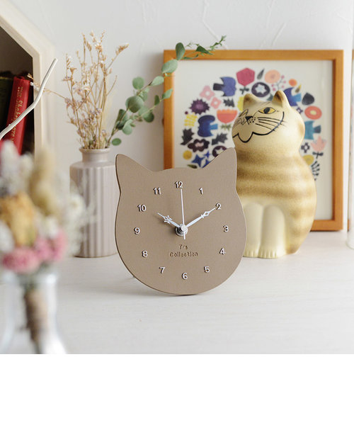 掛け＆置きで飾れる 猫顔シルエット時計 | 京王百貨店（ケイオウ