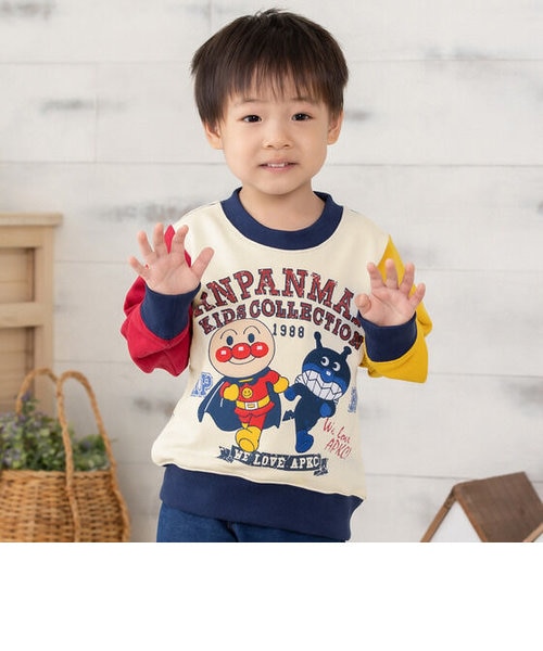 アンパンマン ばいきんまん刺繍トレーナー | アンパンマンキッズ  