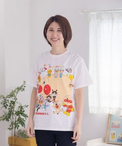 	アンパンマンごう集合柄Tシャツ大人