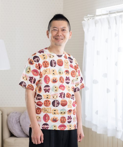 パン柄ドライTシャツ大人