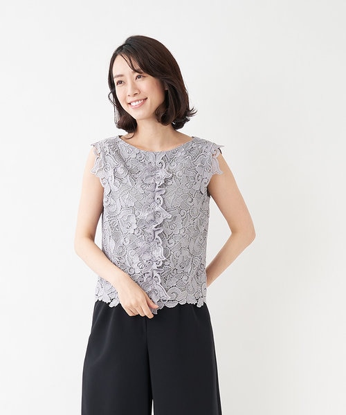 ノースリーブレースブラウス Leilian レリアン の通販 Mall