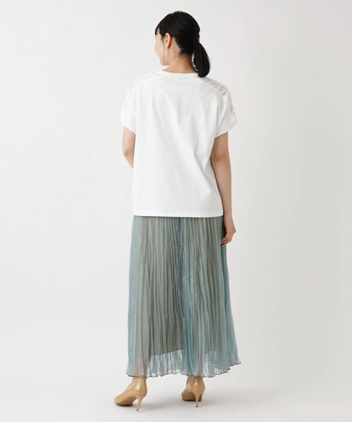 半袖カットソー【Leilian WHITE LABEL】 | Leilian PLUS HOUSE