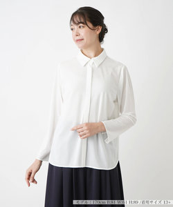 襟付きブラウス【THE NEW】【Leilian WHITE LABEL】