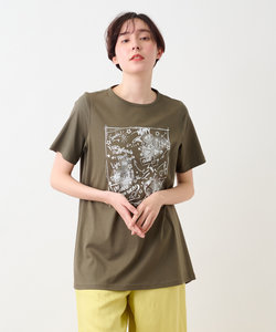 洗える チュニックのポップTシャツ