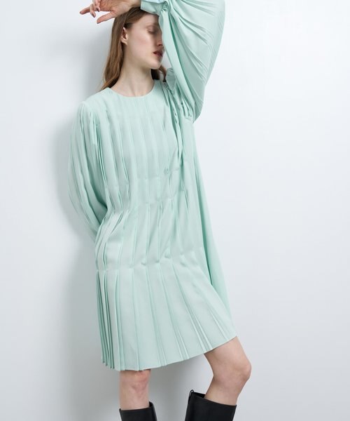 LANVIN SPORT ランバンスポールプリーツフリルワンピースゴルフ