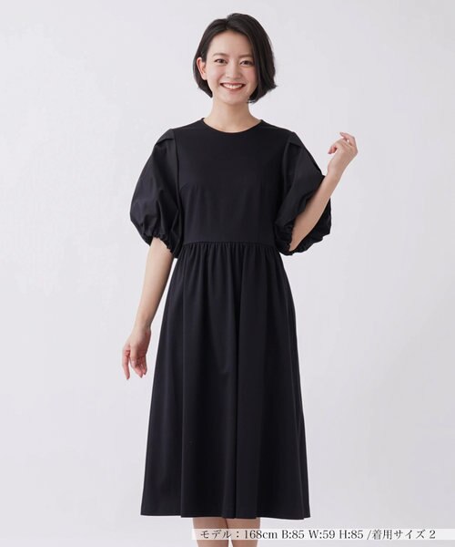 Nouque】パフスリーブワンピ－ス | en recre（アンレクレ）の  