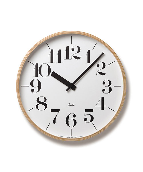 RIKI CLOCK リキ ウォールクロック（太字） L