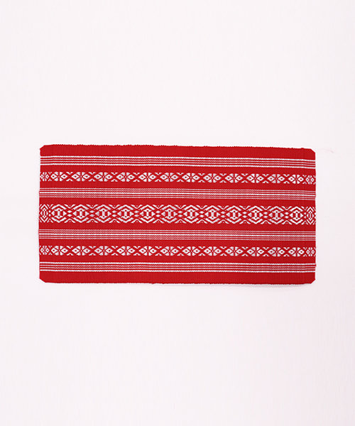 サヌイ袋織財布 （赤白)
