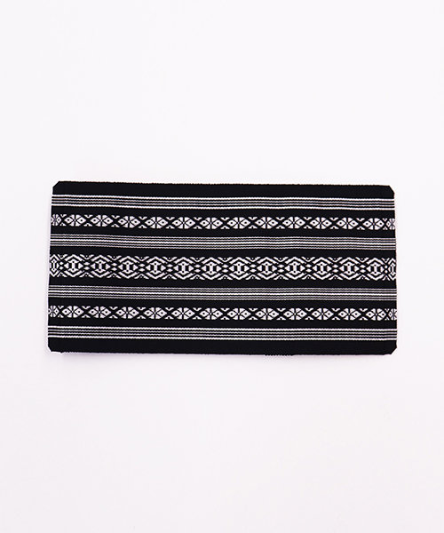 サヌイ袋織財布（黒白）