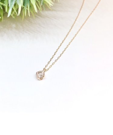 K18YG ダイヤモンド 0.242ct ネックレス | aneta（アネタ）の通販 - &mall