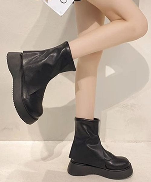 折り返しショートブーツ レディース 10代 20代 30代 韓国ファッション 春 秋 冬 カジュアル 可愛い 白 黒 シンプル 無地 暖かい 靴
