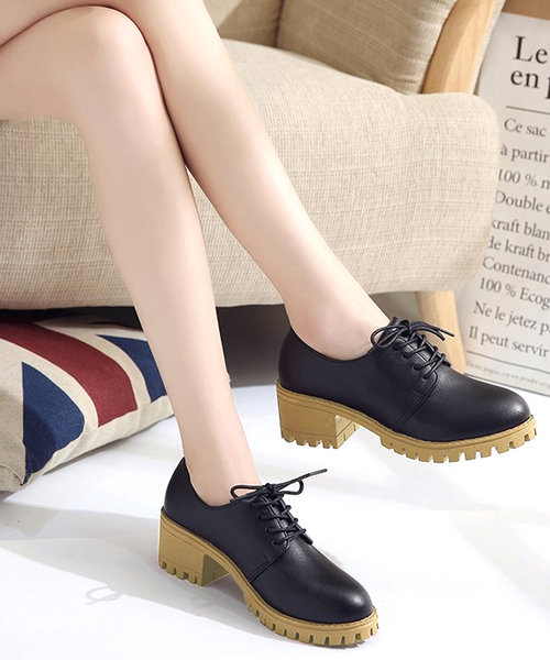 レトロドレスシューズ レディース 10代 20代 30代 韓国ファッション カジュアル 靴 可愛い シンプル 大人 黒 白 オックスフォードシューズ