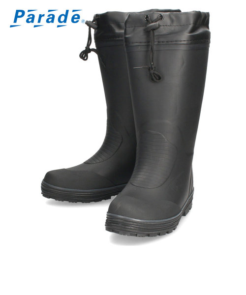 長靴 メンズ レインブーツ ブラック カーキ 防水 防滑 防寒 ワイド設計  冬用 ロング Parade 200W