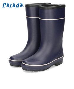 長靴 レディース ゆったり スノーブーツ レインブーツ ブラック ネイビー 冬 雪 雨 防水 クッション性 屈曲性 柔軟性 通気性 Parade 98002