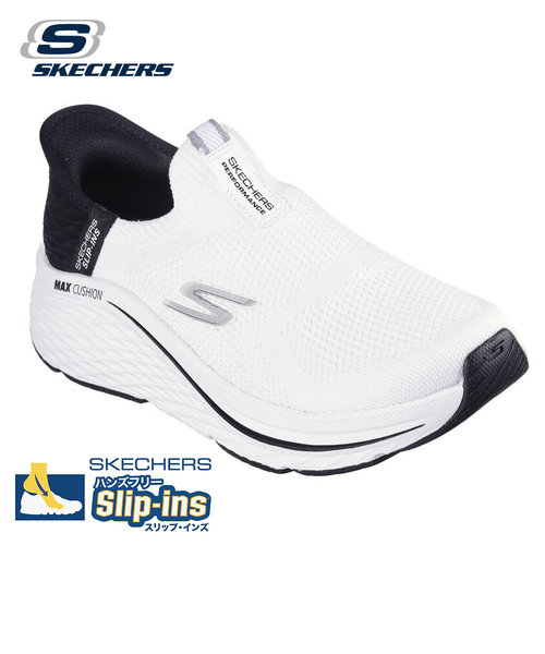 スケッチャーズ スリップインズ マックス クッショニング エリート 2.0 129611 WBK レディース スリッポン スニーカー SKECHERS