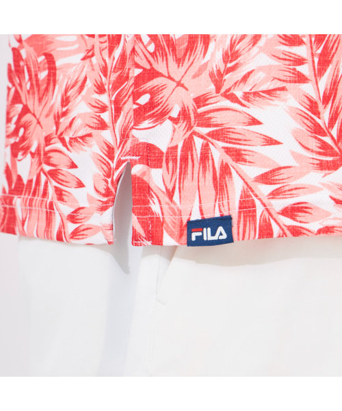 FILA GOLF/フィラゴルフ メンズ ボタニカルプリント半袖シャツ｜吸汗速