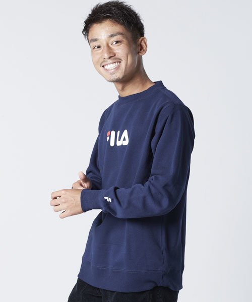 FILA/フィラ メンズ トレーナー フロントロゴ 裏起毛スウェット | FILA