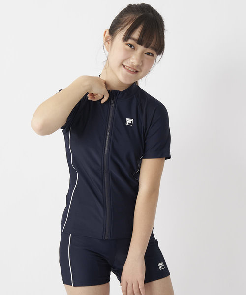 FILA/フィラ キッズ　子供　ジュニア セパレートスクール水着（半袖）