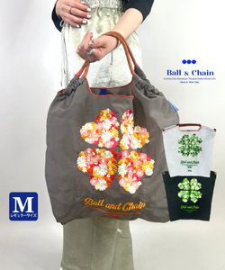 【Ball＆Chain/ボールアンドチェーン】CLOVER(M) 刺繍エコバッグ