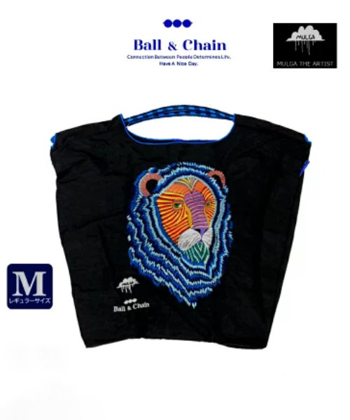 【Ball＆Chain/ボールアンドチェーン】MULGA RAYMOND(M) 刺繍エコバッグ