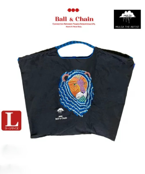 【Ball＆Chain/ボールアンドチェーン】MULGA RAYMOND(L) 刺繍エコバッグ