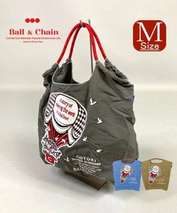 【Ball＆Chain/ボールアンドチェーン】BALLOON(M) 刺繍エコバッグ