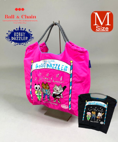 【Ball＆Chain/ボールアンドチェーン】B.BAND(M) 刺繍エコバッグ