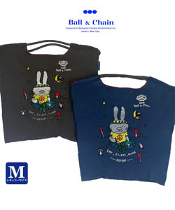 【Ball＆Chain/ボールアンドチェーン】B.RABBIT(M) 刺繍エコバッグ