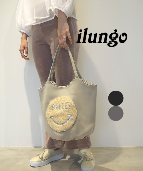 レディース【GOOD GRIEF/グッドグリーフ】Smile Tote Bag