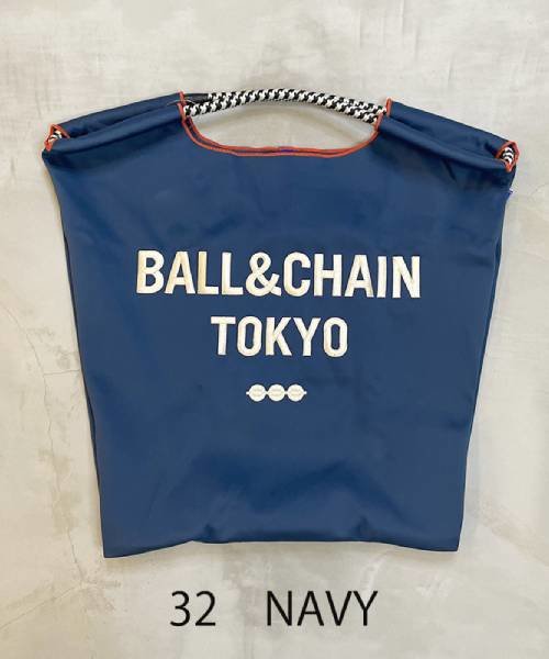 【Ball＆Chain/ボールアンドチェーン】B&C(WET)(M) 刺繍エコバッグ