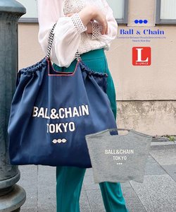 【Ball＆Chain/ボールアンドチェーン】B&C(WET)(L) 刺繍エコバッグ