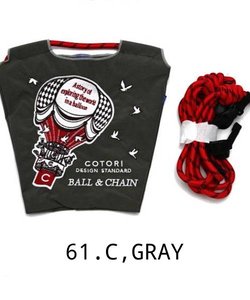 【Ball＆Chain/ボールアンドチェーン】BALLOON(S) 刺繍エコバッグ